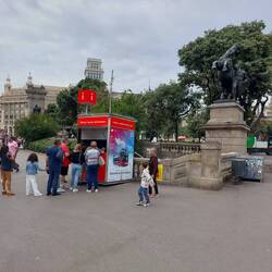 Our Goal: The ticket booth in Catalunya!!