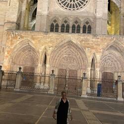 Outside the Cathedral as the evening light is catching