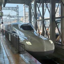 Weiter geht unsere Reise mit dem süssen Shinkansen Zug 🚄😁