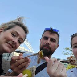 We had to try the raw herring with onion!