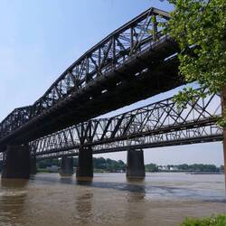 Der Mississippi führt im Moment sehr viel Wasser!