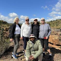 Deb had a bad ankle, so couldn't be in the photo