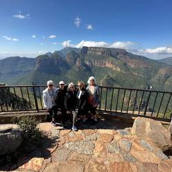 Three Rondavels behind us