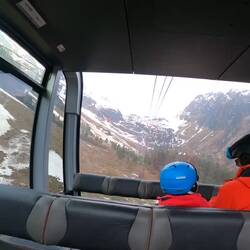 The gondola at the glacier.