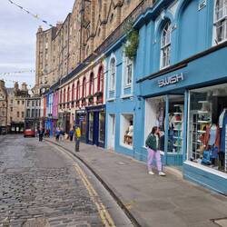 Die Victoria Street am frühen Morgen