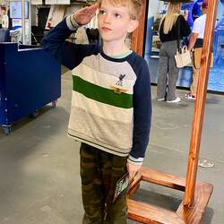 Leo getting his wings!