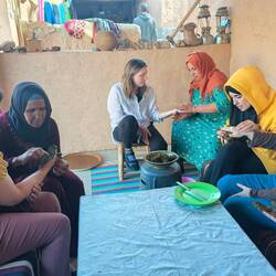 Getting painted with henna