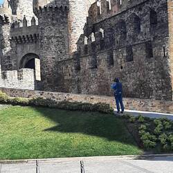 Round a corner and there it is - the impressive castle