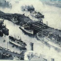 historische aufnahme der dunston staiths in betrieb