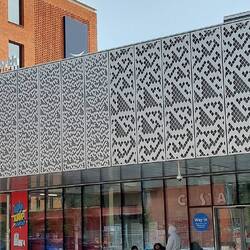 Cambridge North station; mathematical cladding (zoom in)