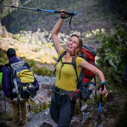 "Falling" off of the mountain