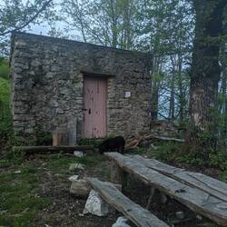 Here we stayed at night. Was clean inside.