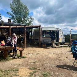 Caravan cafe where we bought our picnic lunch
