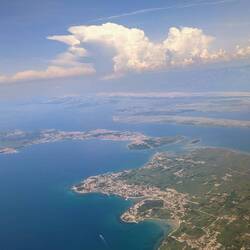 Anflug auf Zadar