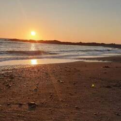 Der erste Sonnenuntergang in Schottland 🌅