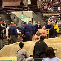 Getting wheeled away