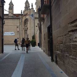 The rise leading out of Viana