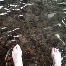 Cold water good for relaxing feet