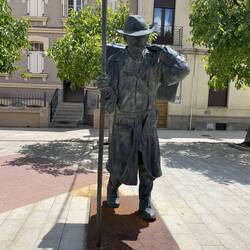 As Camino routes begin to merge, more and more tributes to pilgrims