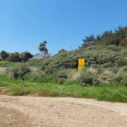 Das Treibsand Warnschild