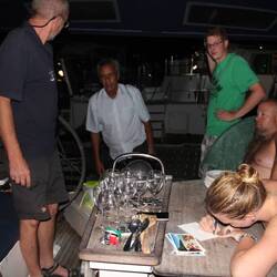 Robert mit kreolischen Speisen