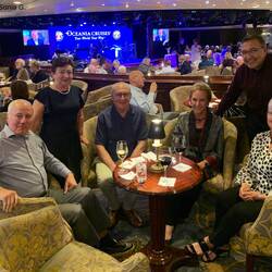 With Sonia & Boris and Pat & Norm at the Oceania Club Party — Aboard Insignia.