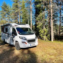 Schöner Freistehplatz für die Nacht