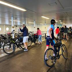 Cycle storage on the ferry