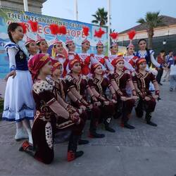 Fun outfits -- many of the contestants were singers, but these were dancers