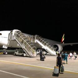 Der Flieger steht bereit