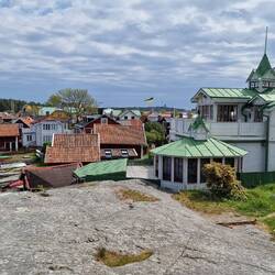 Kvarnberget - auf dem Stein stand einst eine Windmühle