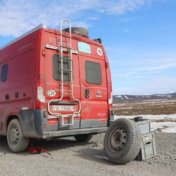 Einer von Total Vieren auf den Dalton Highway