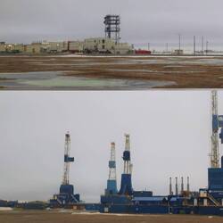 Oel Industrie bei Prudhoe Bay