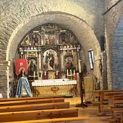 Trabadelo church for Pentecost mass