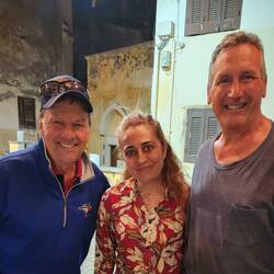 Elina, with Dennis & Tom