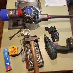 tools used to not repair the dishwasher 😆