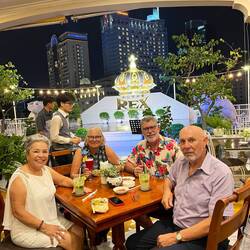 Cocktails at The Rex rooftop