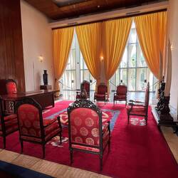 Kissinger sat in this room many times for meetings