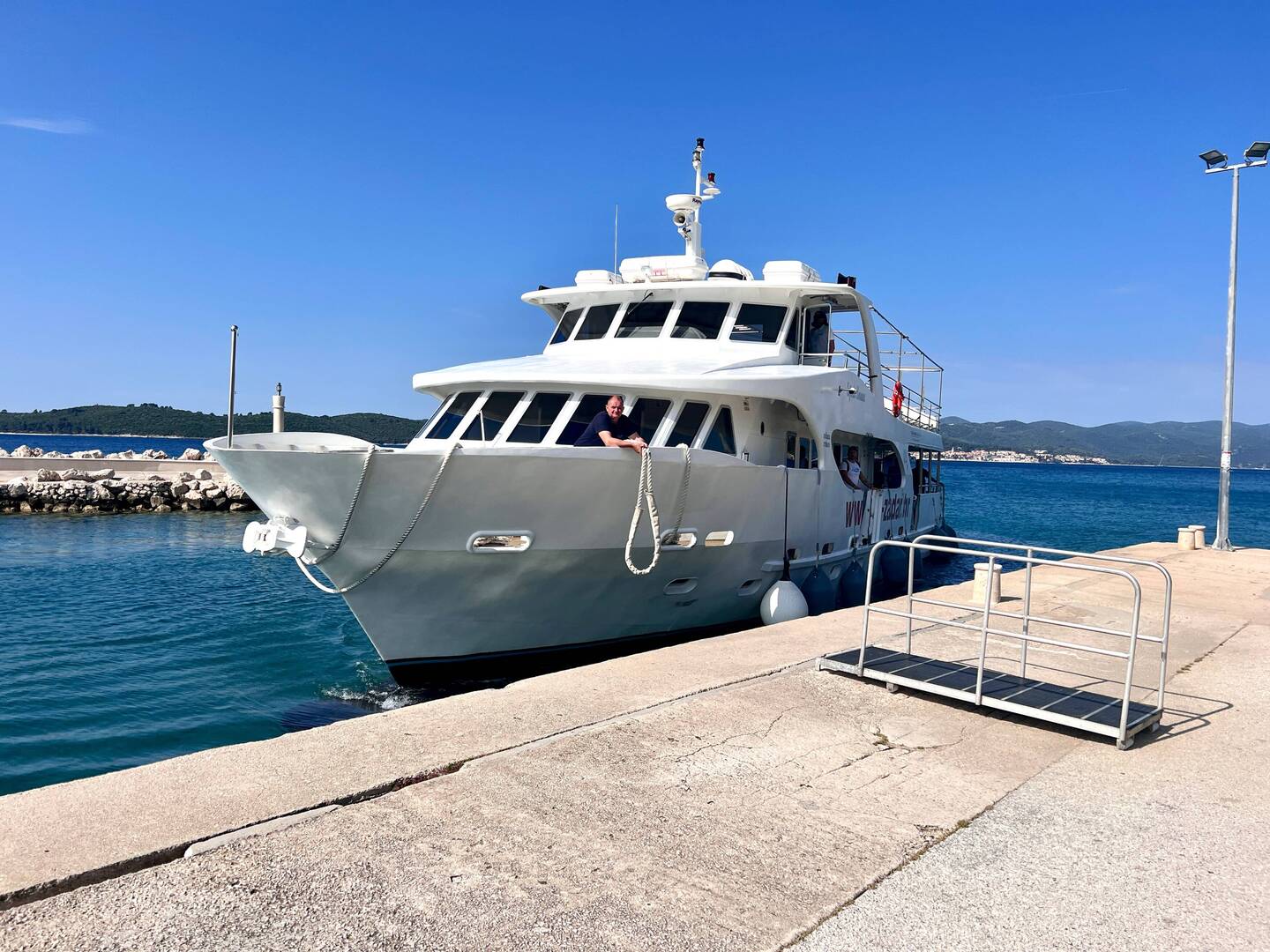 Le bateau pour Korkula
