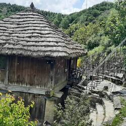 Traditional Galacian building- now serving as a shop