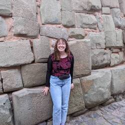 Me next to an original Inca wall