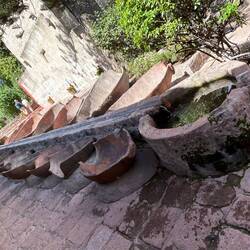old vine jugs for washing clothes