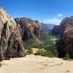 The view towards Springdale