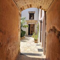 Entrance to the courtyard of St. Mary's church