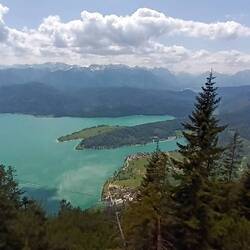 Tolle Aussicht auf den Walchensee