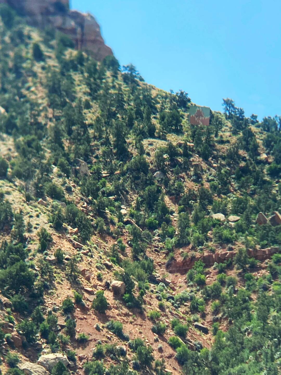 This sign used to be a giant 'Z' for Zion, and its where the mail would be dropped from a plane!