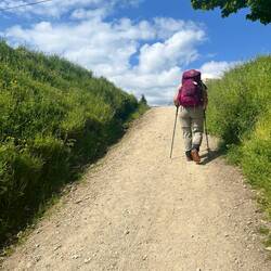 The last climb of the day