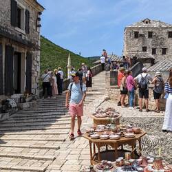 Aufgang zur Brücke Stari Most