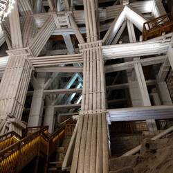 Verbau über 40 Meter Höhe und Breite