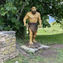 The Neanderthal symbolizing the significance of this region.